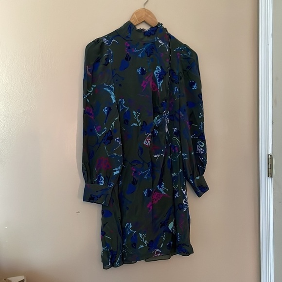 Tanya Taylor Clarisse Silk Dress Green - Picture 4 of 8